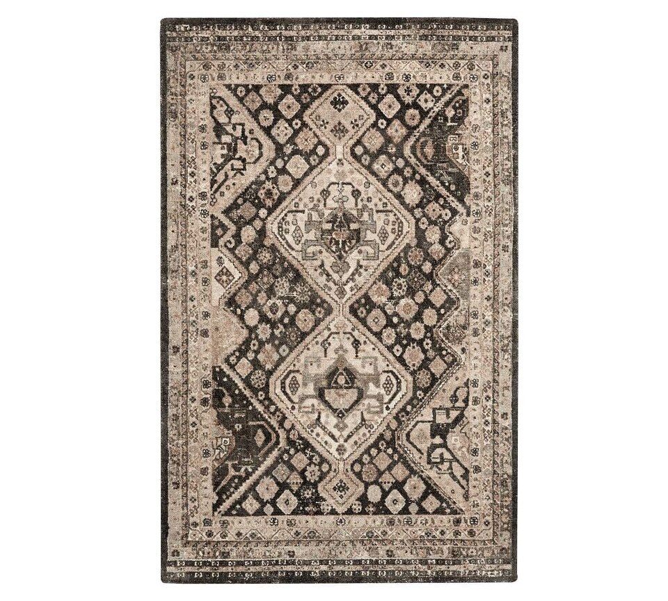 Mahalia Printed Rug Neutral Multi Pottery Barn Australia